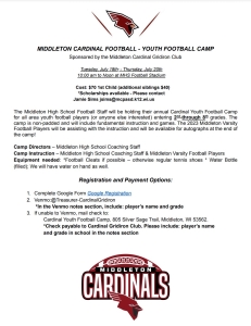 2023 MHS Youth Camp Flier
